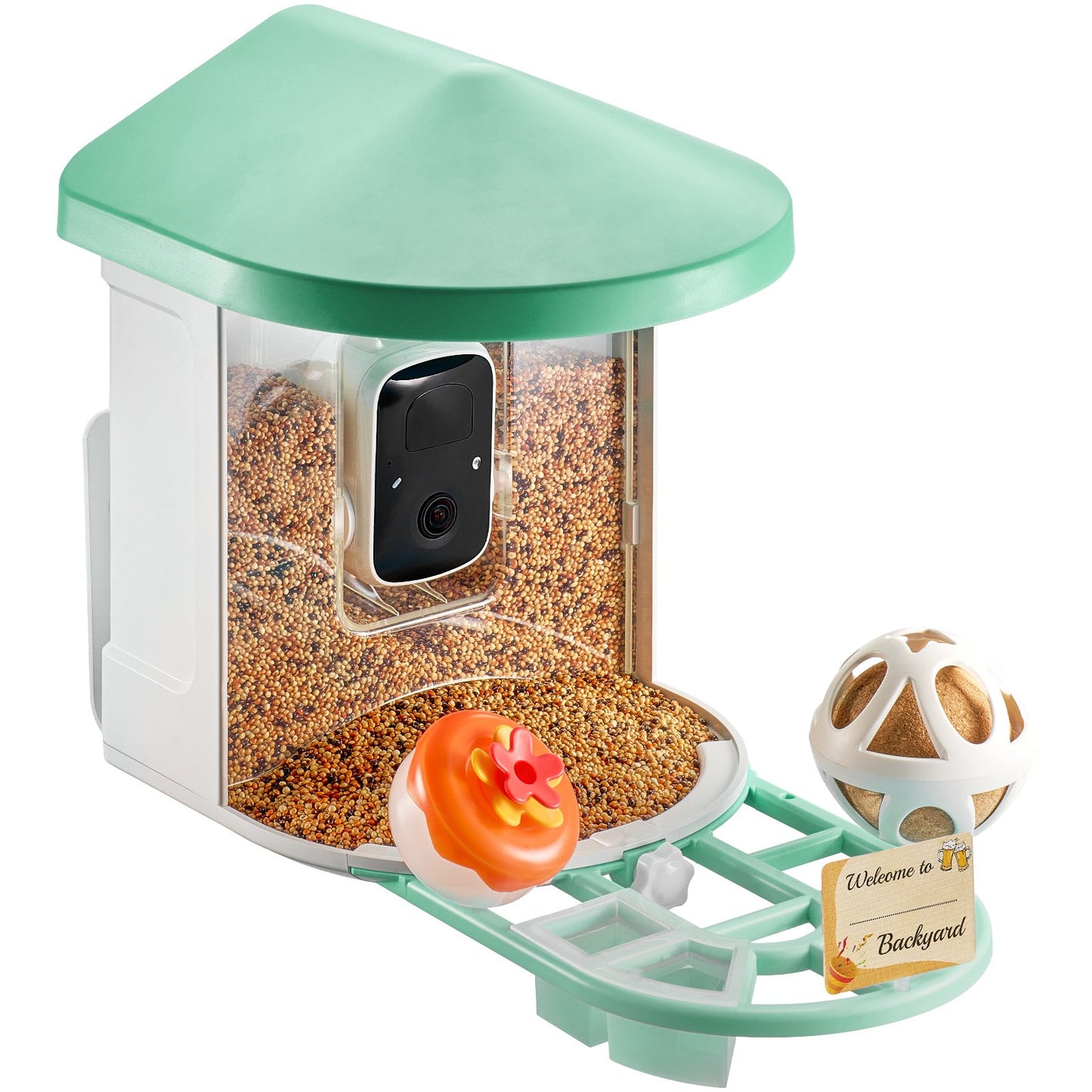 Smart Bird Feeder | With Camera 2K HD AI Identify Bird Species Auto Capture