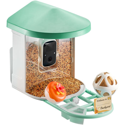 Smart Bird Feeder | With Camera 2K HD AI Identify Bird Species Auto Capture