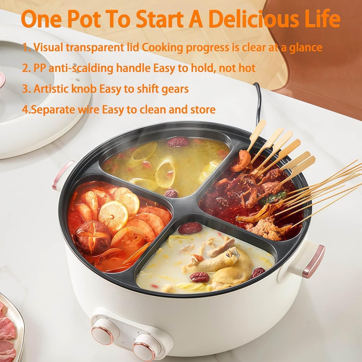 Rioana™ 4-in-1 Electric Hot Pot