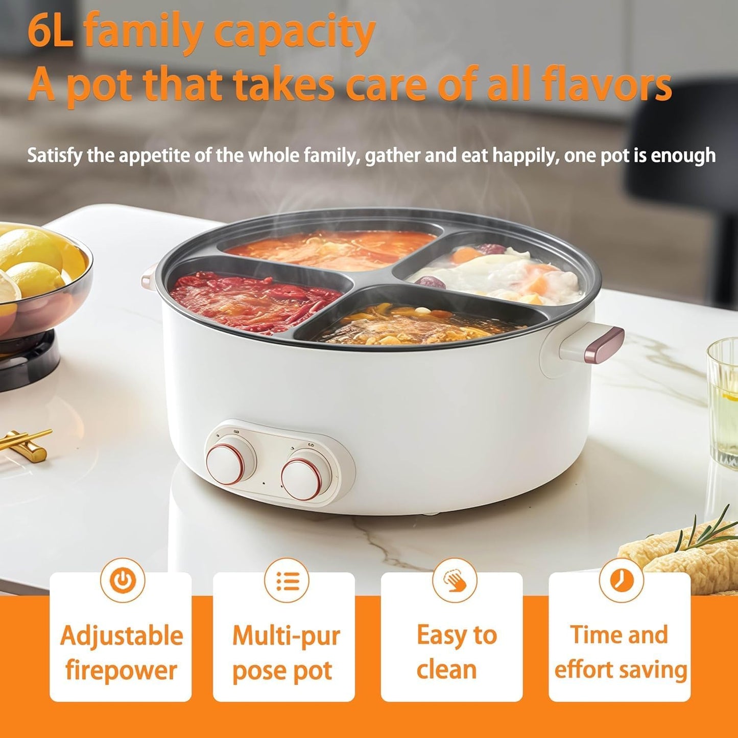 Rioana™ 4-in-1 Electric Hot Pot