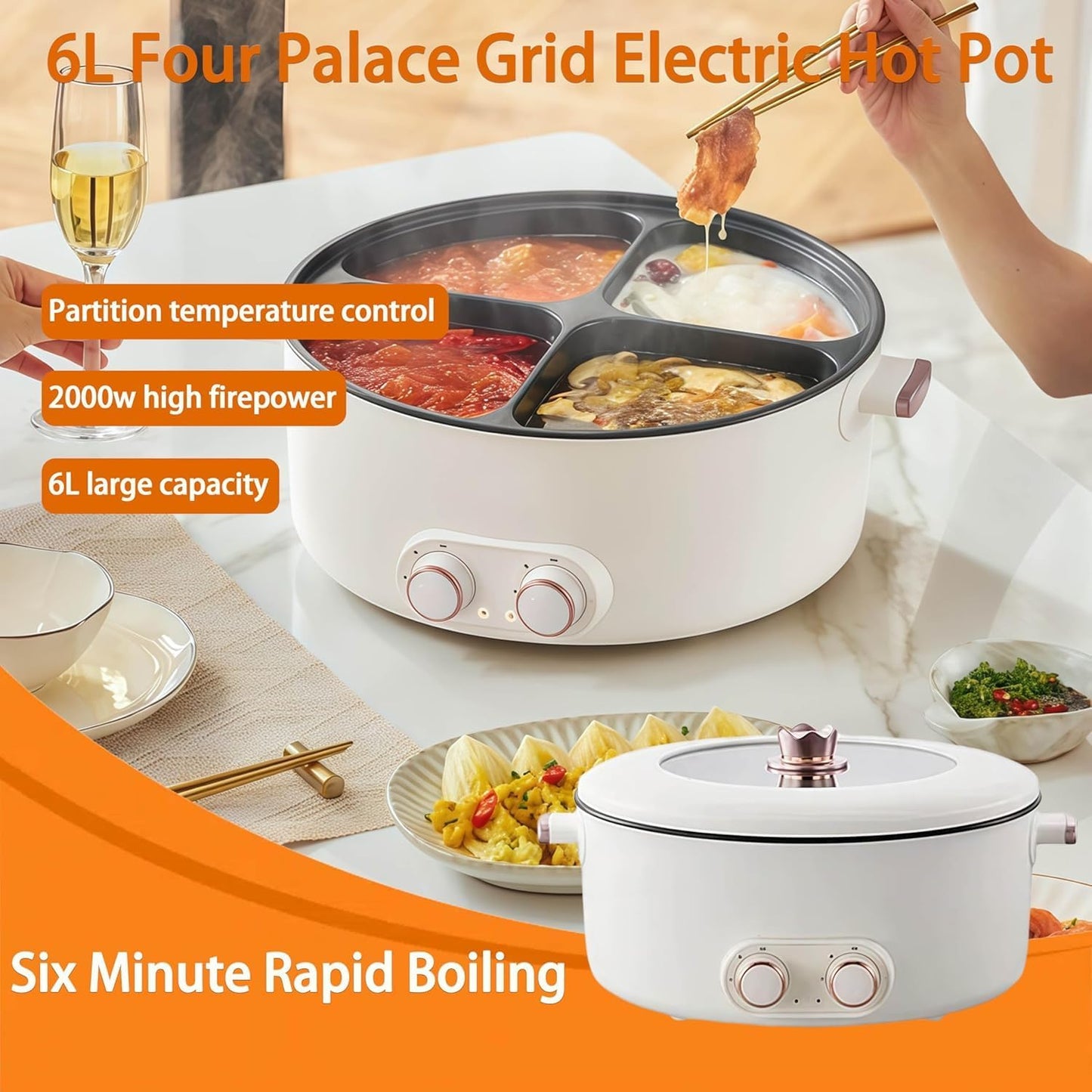 Rioana™ 4-in-1 Electric Hot Pot
