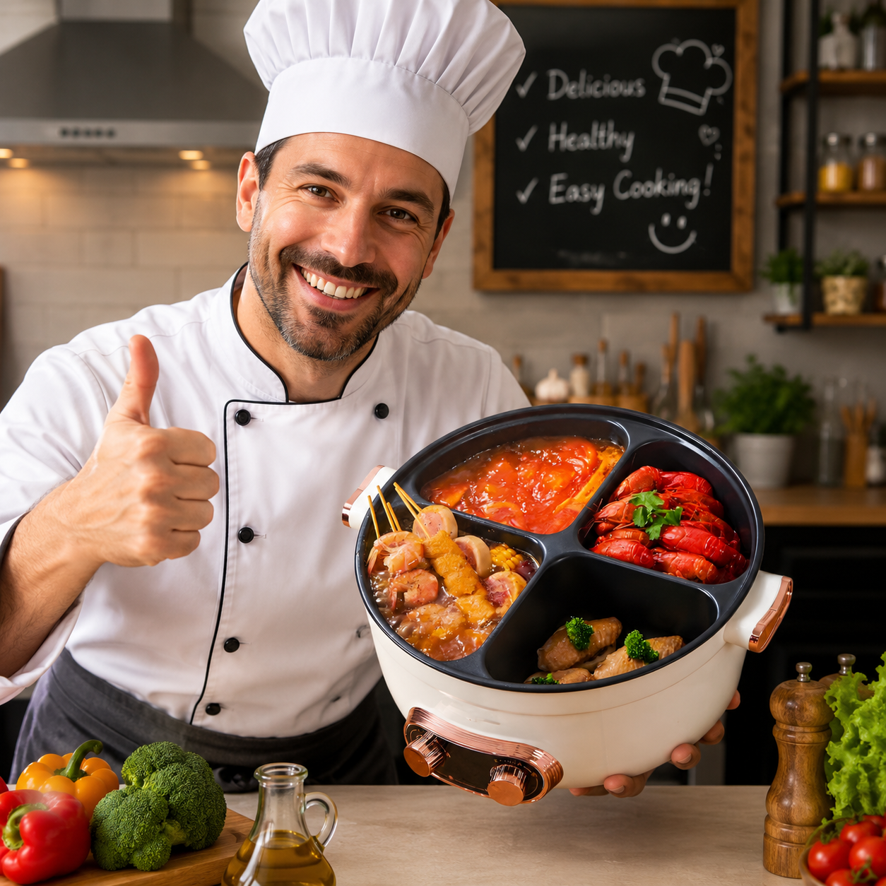 Rioana™ 4-in-1 Electric Hot Pot