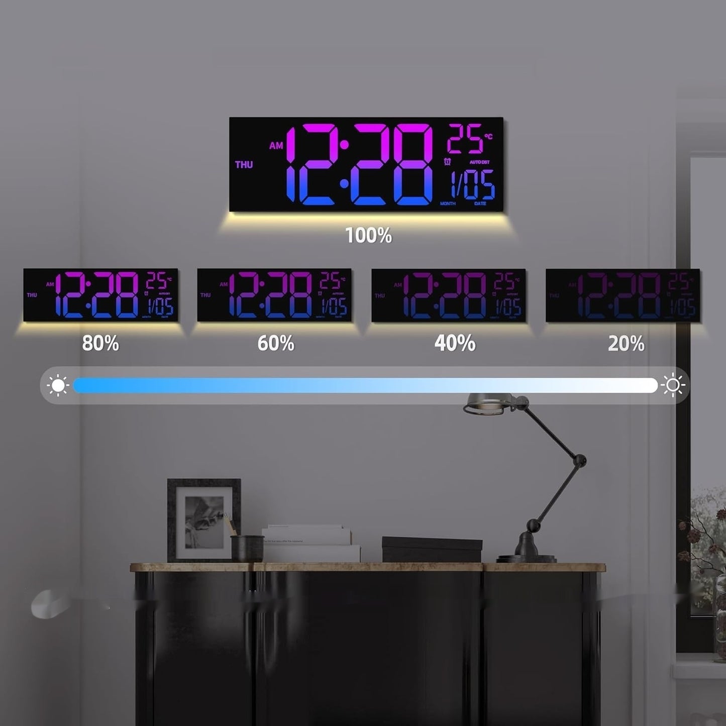 Premium LED Digital Wall Clock™