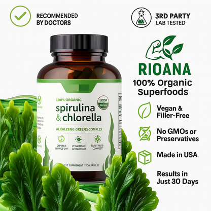 Spirulina Chlorella | Natural Glucose Control, Detox and Antioxidant