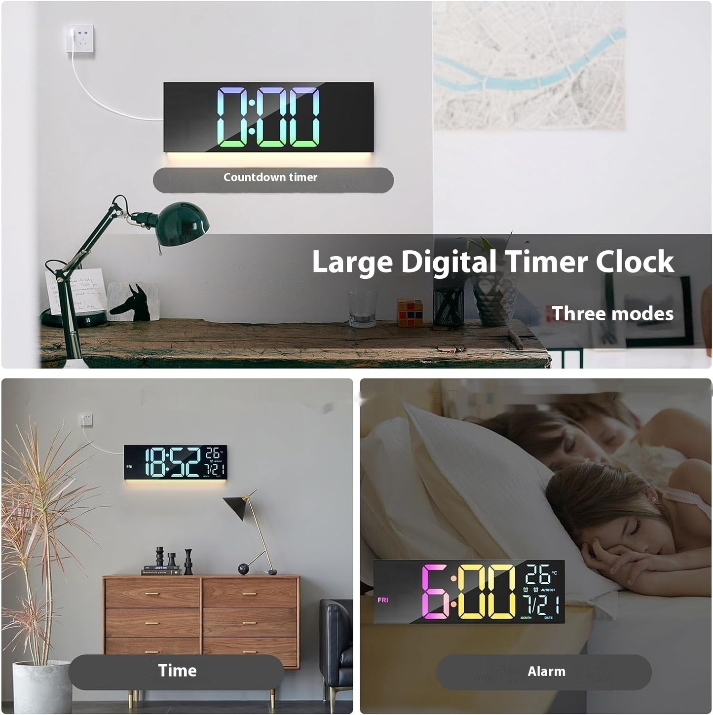 Premium LED Digital Wall Clock™