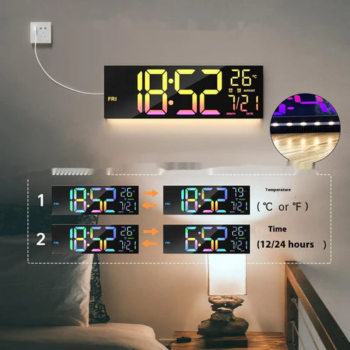 Premium LED Digital Wall Clock™
