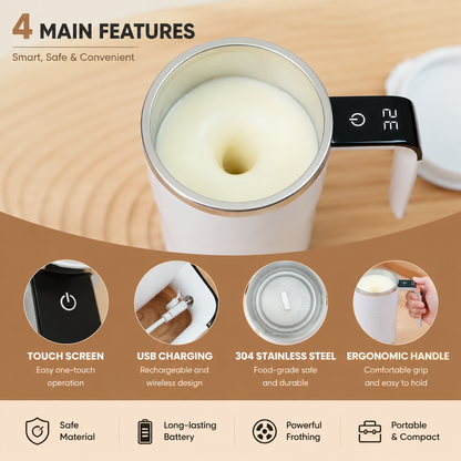 Rioana™ Smart Self-Stirring Mug