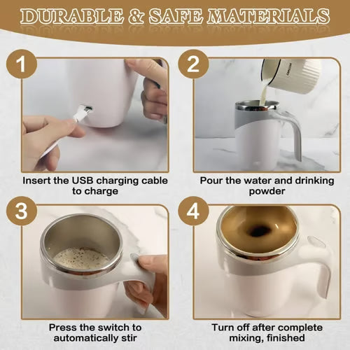 Rioana™ Smart Self-Stirring Mug
