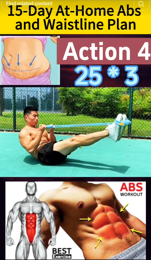 15-day at home abs and waistline plan
